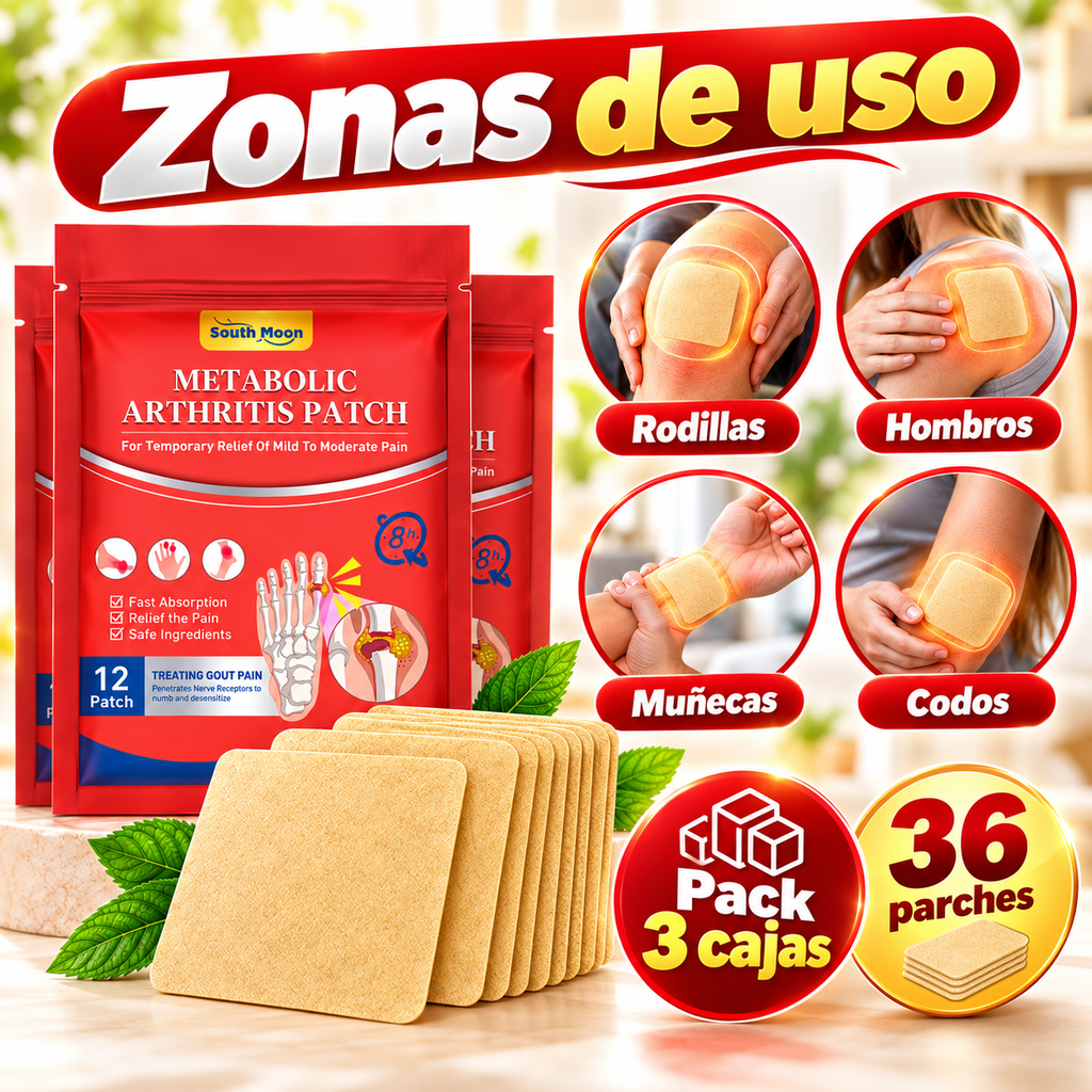 FIOREL Flex · 36 Parches para Molestias Articulares · Pack 3 Cajas