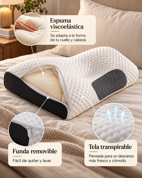 FIOREL Rest · Almohada Cervical Ergonómica