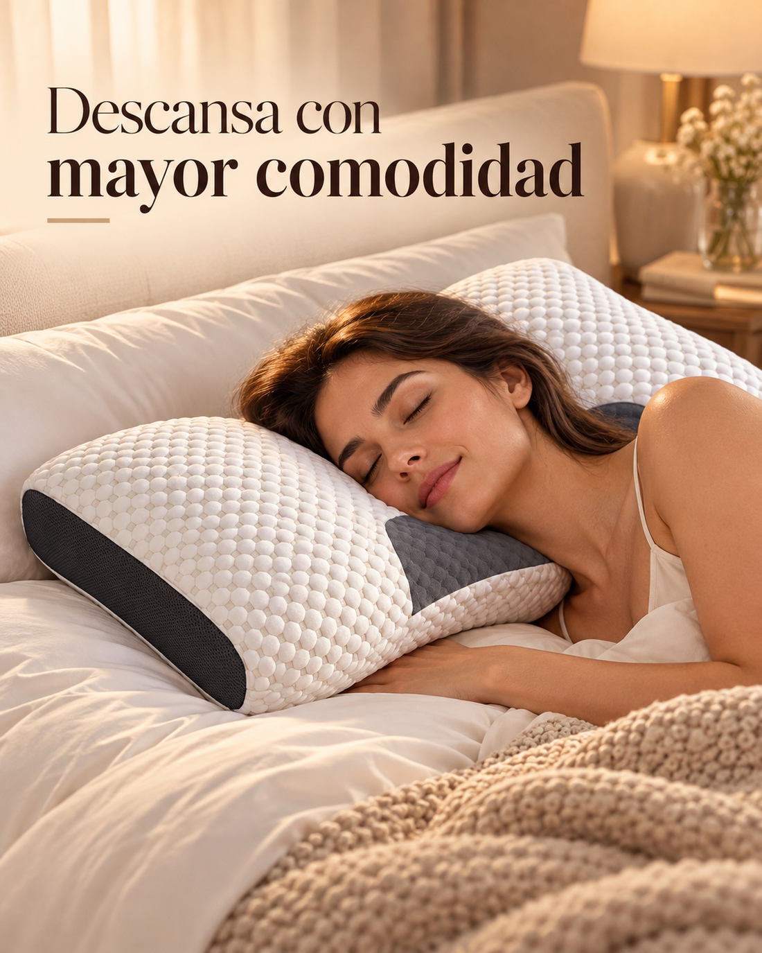 FIOREL Rest · Almohada Cervical Ergonómica