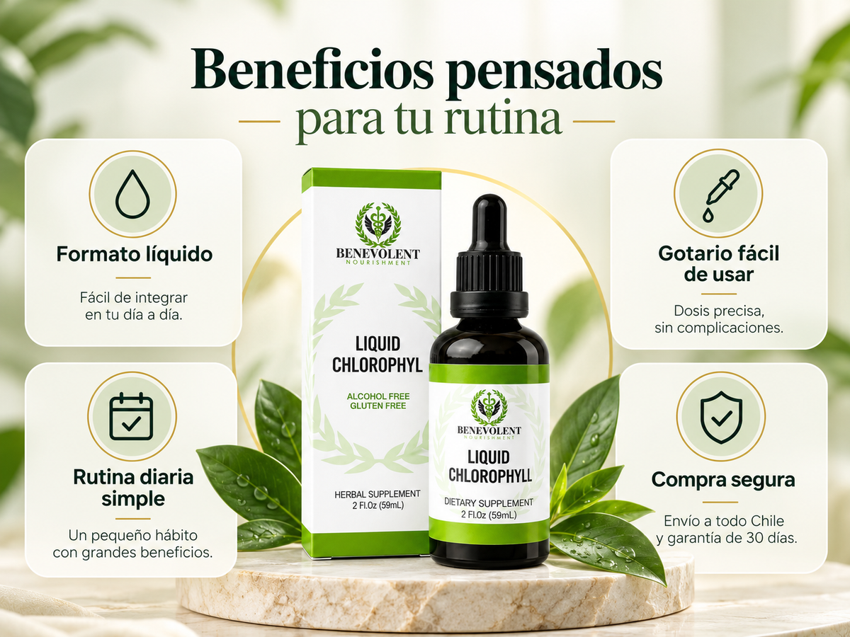 Clorofila Líquida Benevolent 60 ml