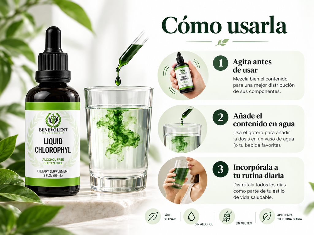 Clorofila Líquida Benevolent 60 ml