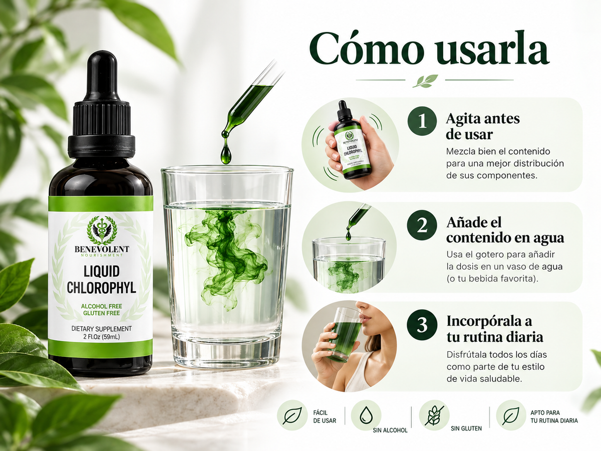 Clorofila Líquida Benevolent 60 ml