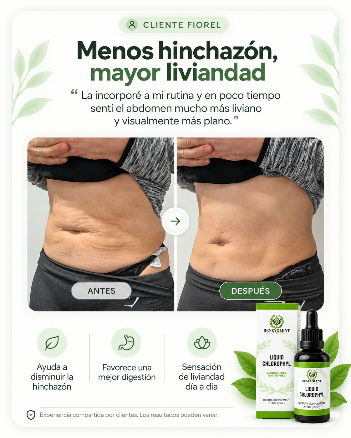 Clorofila Líquida Benevolent 60 ml
