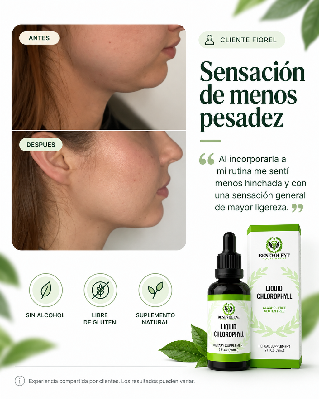 Clorofila Líquida Benevolent 60 ml
